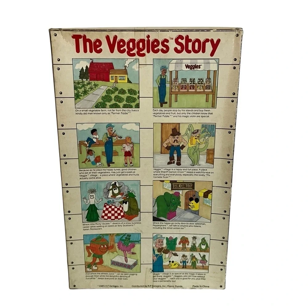🌽 Vintage 1985 Tony Scallione “The Veggies” Plush Doll with Box